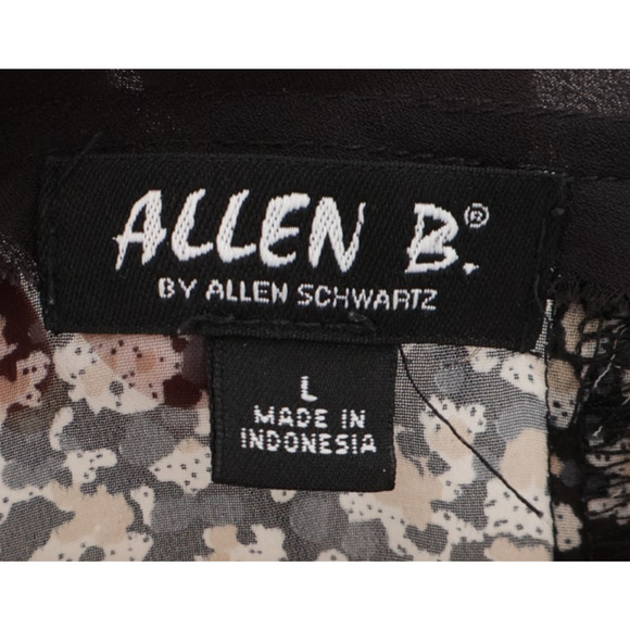 Mixed Print Sheer Sleeveless Top Whimsigoth Indie Fairy Grunge Ruffle Art Size L - Picture 5 of 7